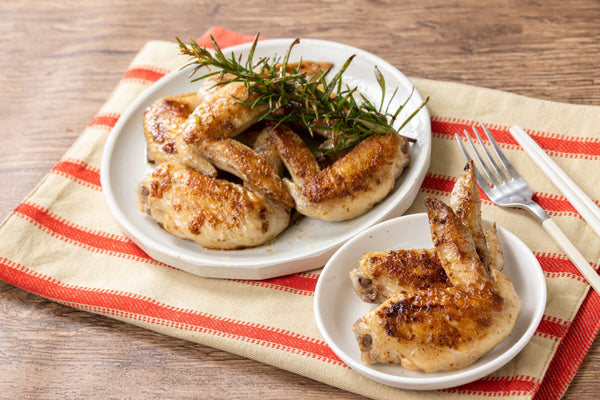 マーシーで漬け込んだピリ辛手羽焼き