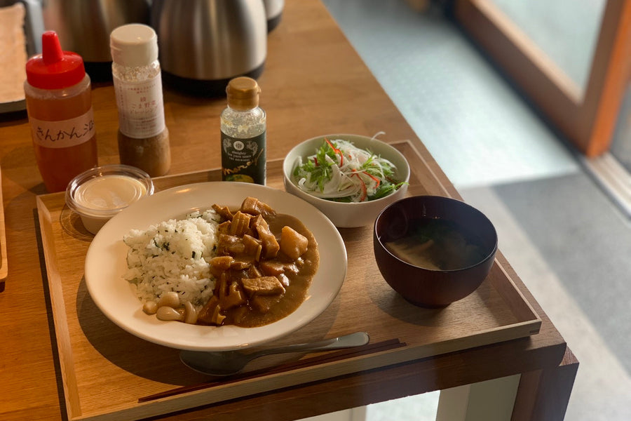 よもぎご飯のたけのこカレー