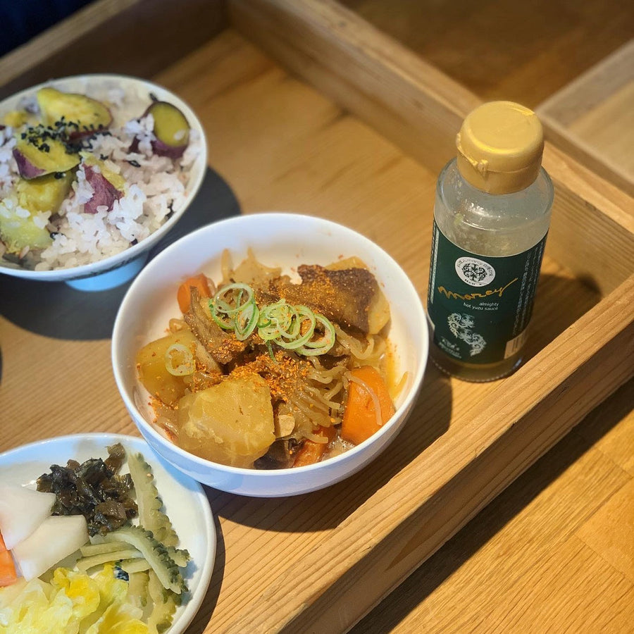 肉なしじゃがとサツマイモご飯