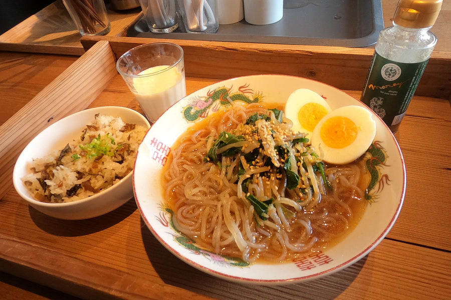 芋糸こんにゃくのごま醤油ラーメン