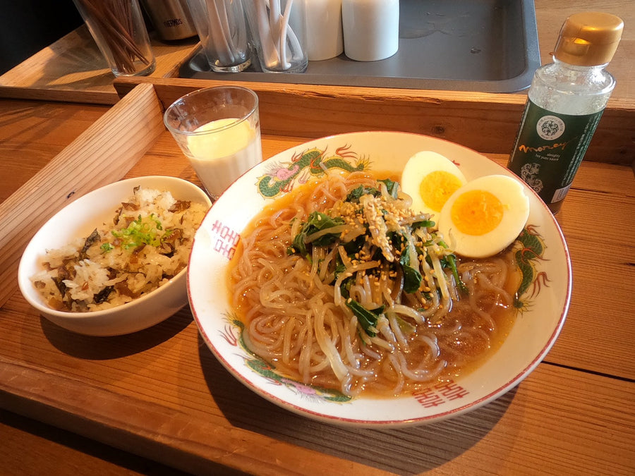 芋糸こんにゃくのごま醤油ラーメン