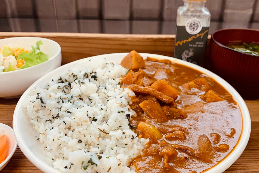 よもぎご飯のカレー