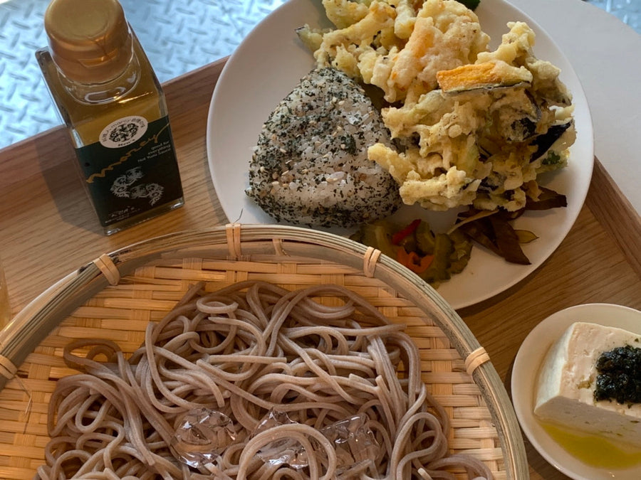 八町坂ざるそばと梅ゼリー