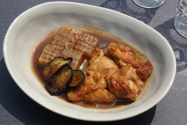 お酢とマーシーのさっぱり鶏の照り煮