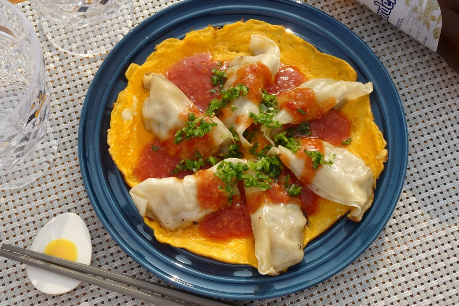 黒酢のスイートチリソース（オム餃子）