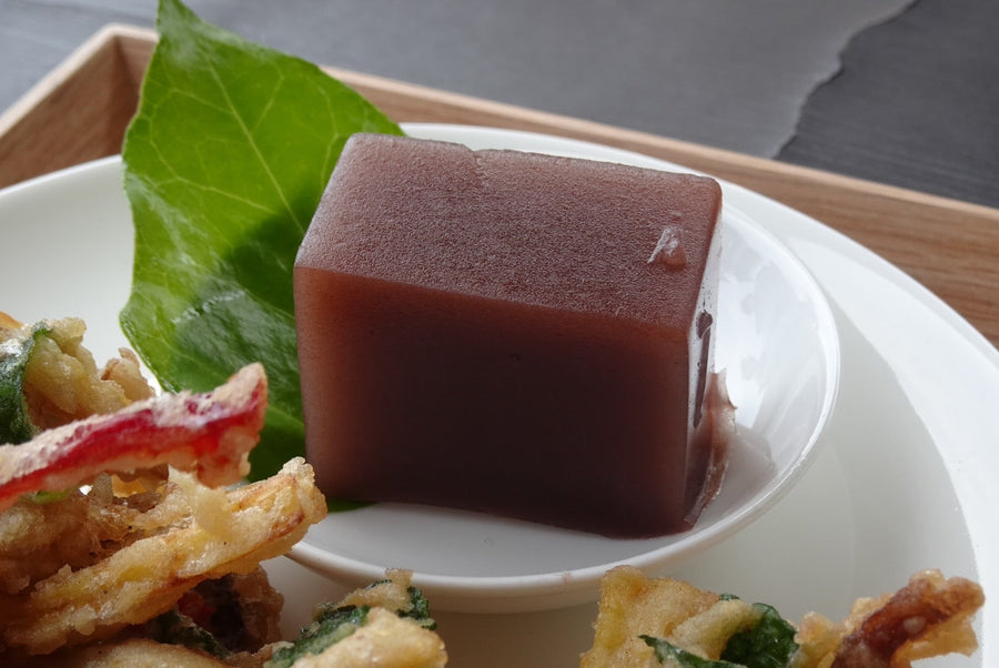 ざるうどんと手づくり羊羹