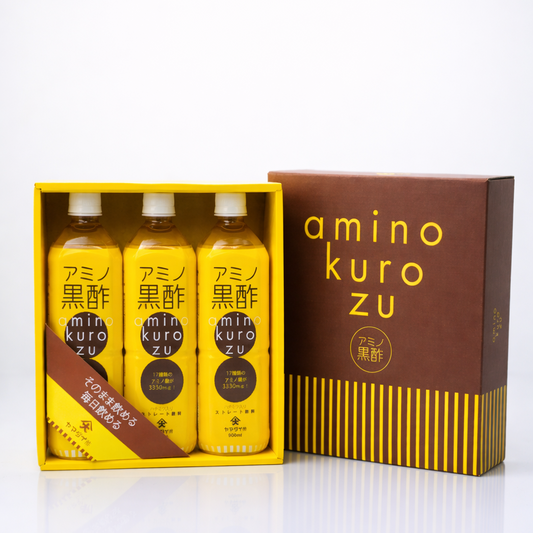 【化粧箱入り】アミノ黒酢900ml×3本セット